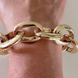 Stella & Dot Gold chain link bracelet
